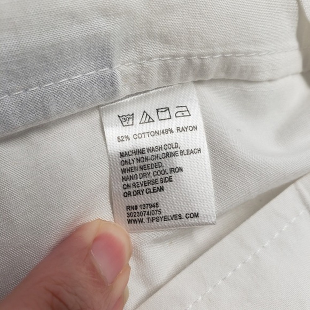 Tipsy Elves Button Down Shirt Mens Large White Rainbow PRIDE Pocket Fanny‎ Pack - Picture 14 of 16